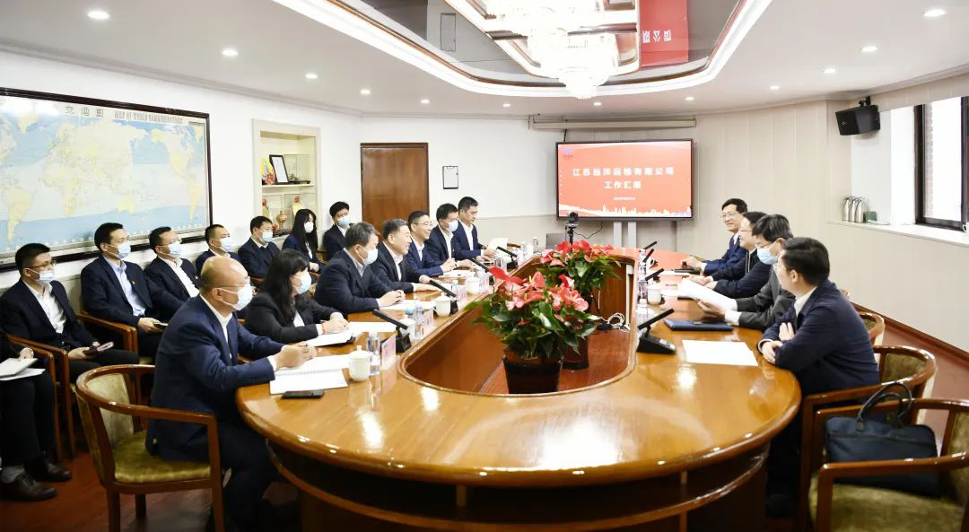 江蘇省港口集團黨委書記、董事長陳明調(diào)研江蘇遠洋工作