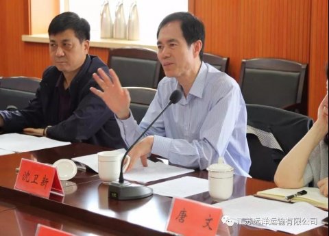 省港口集團(tuán)副總經(jīng)理沈衛(wèi)新一行來公司調(diào)研